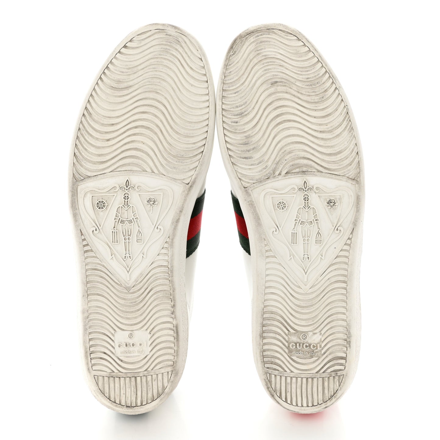 Calfskin Ayers Bee Embroidered Womens Ace Sneakers 39.5 White Green
