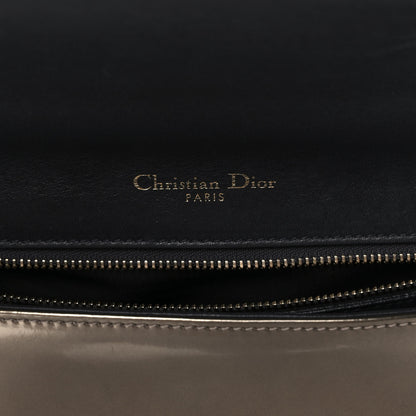 Christian Dior Metallic Patent Micro-Cannage Medium Diorama Flap Bag Gold 6 of 10