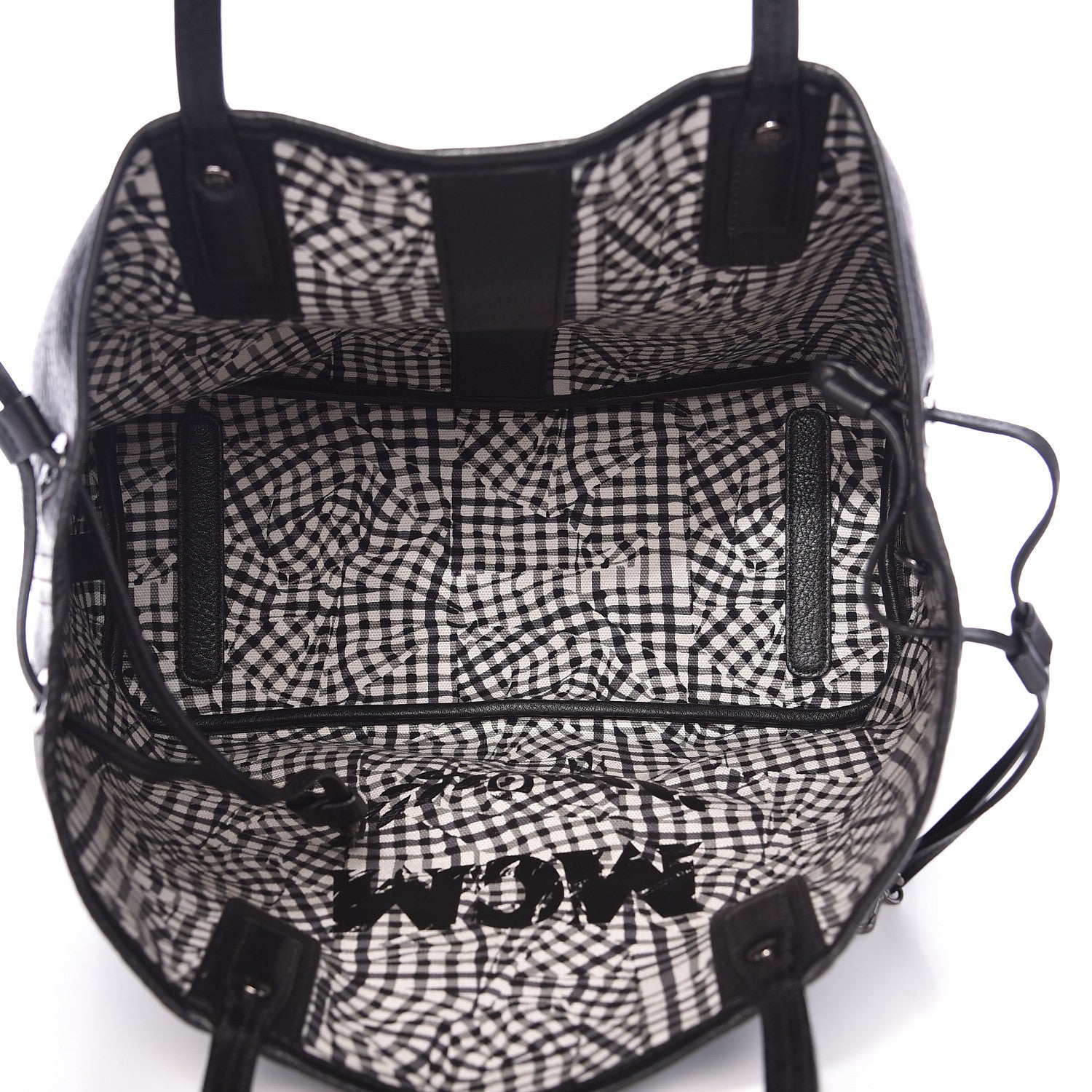 MCM Visetos Medium Liz Reversible Shopper Tote Black 10 of 16