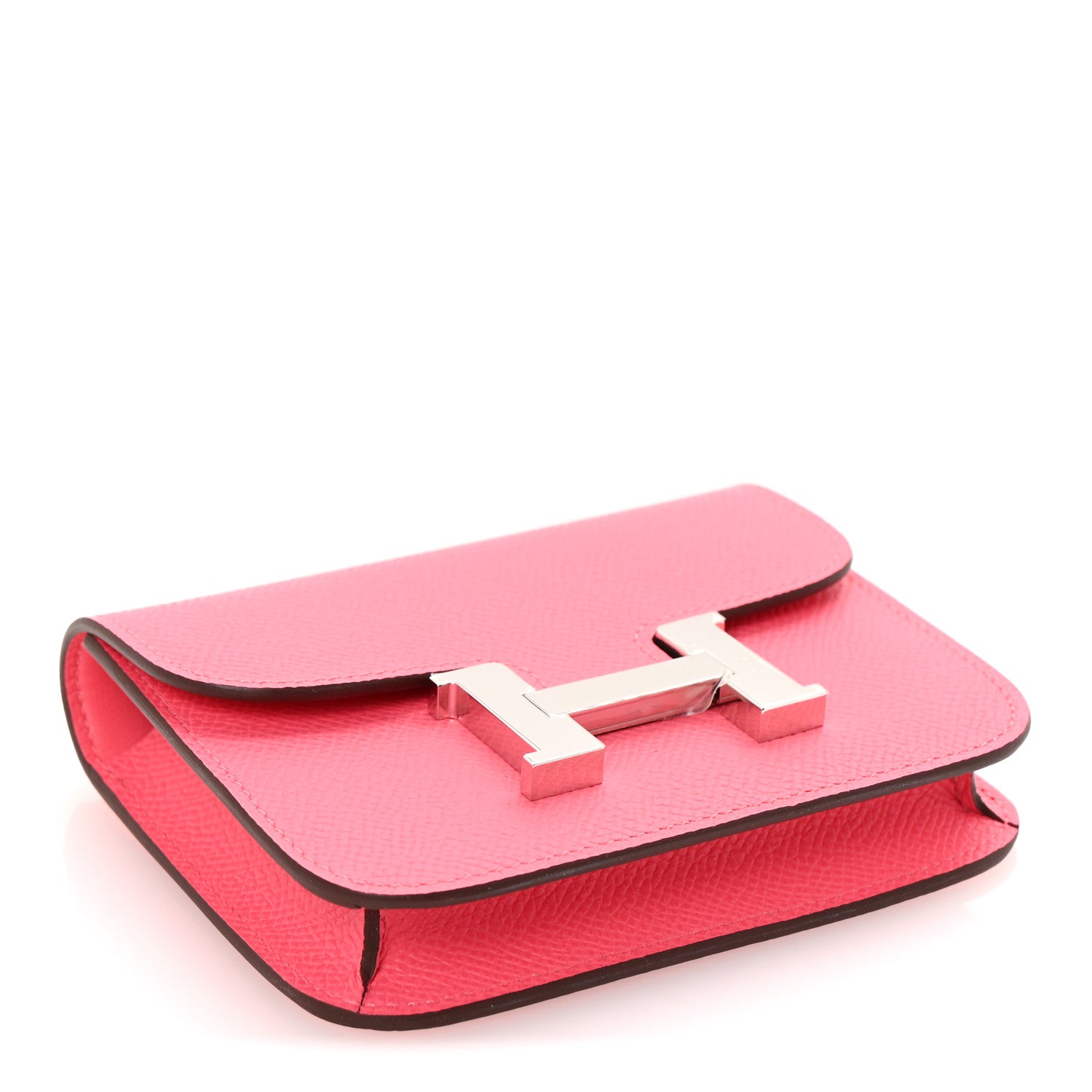 Hermes Epsom Constance Slim Wallet Rose Azalee 5 of 9