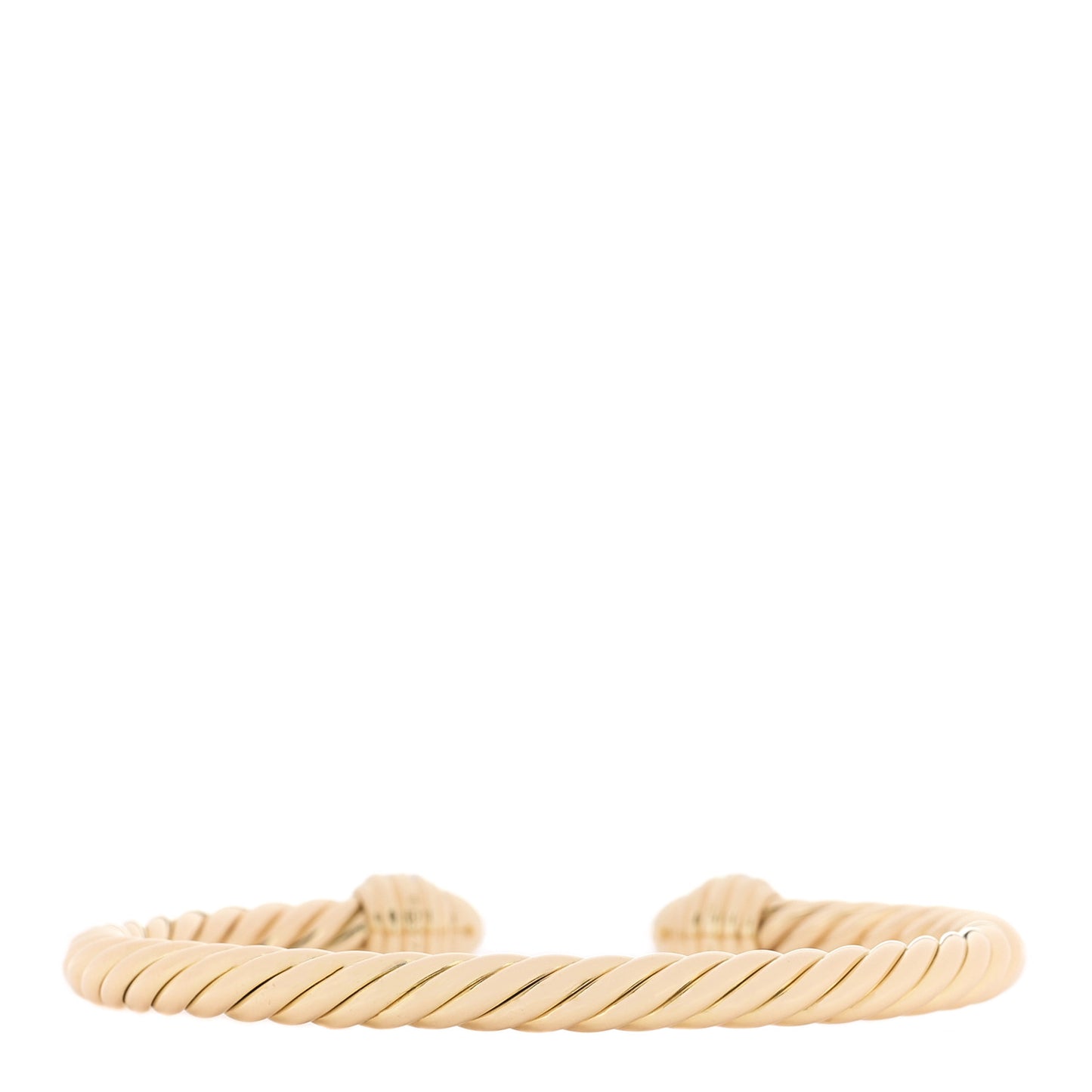 18K Yellow Gold Diamond 5mm Classic Cablespira Bracelet