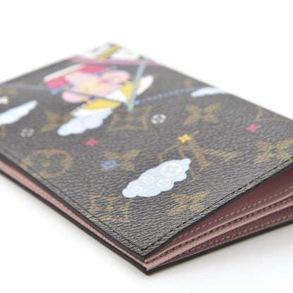 Louis Vuitton Monogram 2020 Christmas Animation Big Wheel Passport Cover Rose Ballerine 6 of 9
