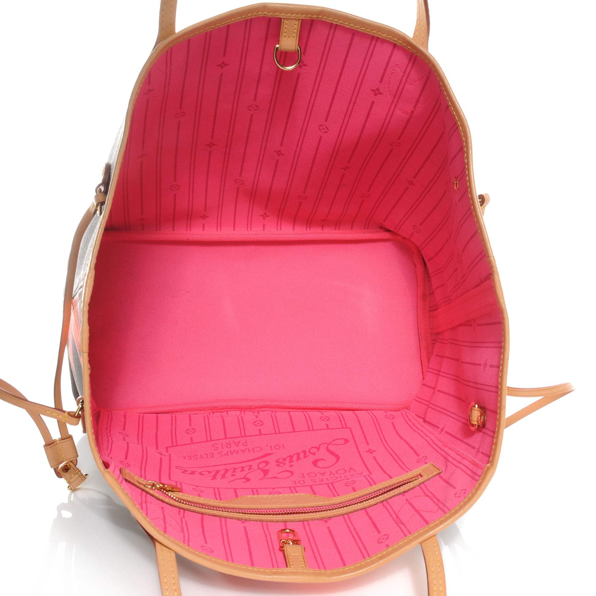 Louis Vuitton Monogram Roses Neverfull MM 5 of 10