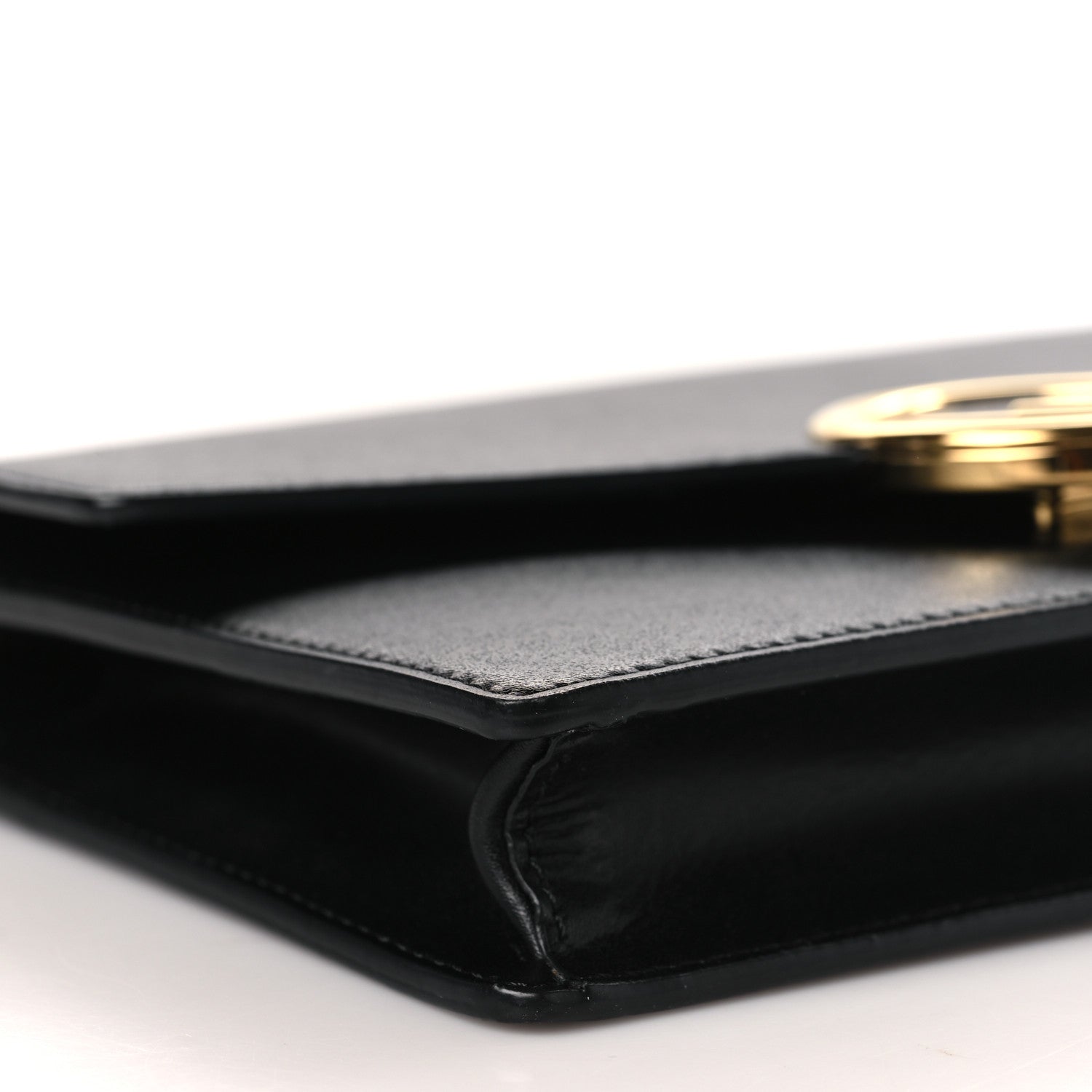 Fendi Vitello Liberty Lucido F is Fendi Medium Envelope Wallet on Chain Black 8 of 9
