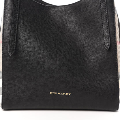 Burberry Grainy Calfskin House Check Small Canterbury Black 10 of 10