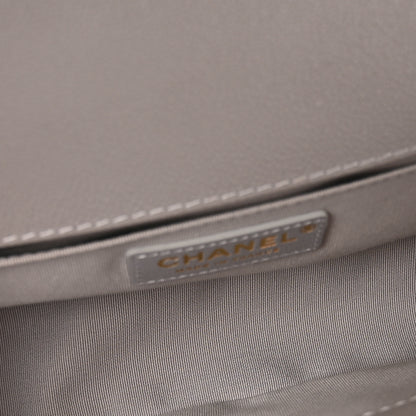 Chanel Caviar Quilted Chain Around Medium Boy Flap Grey 5 of 10