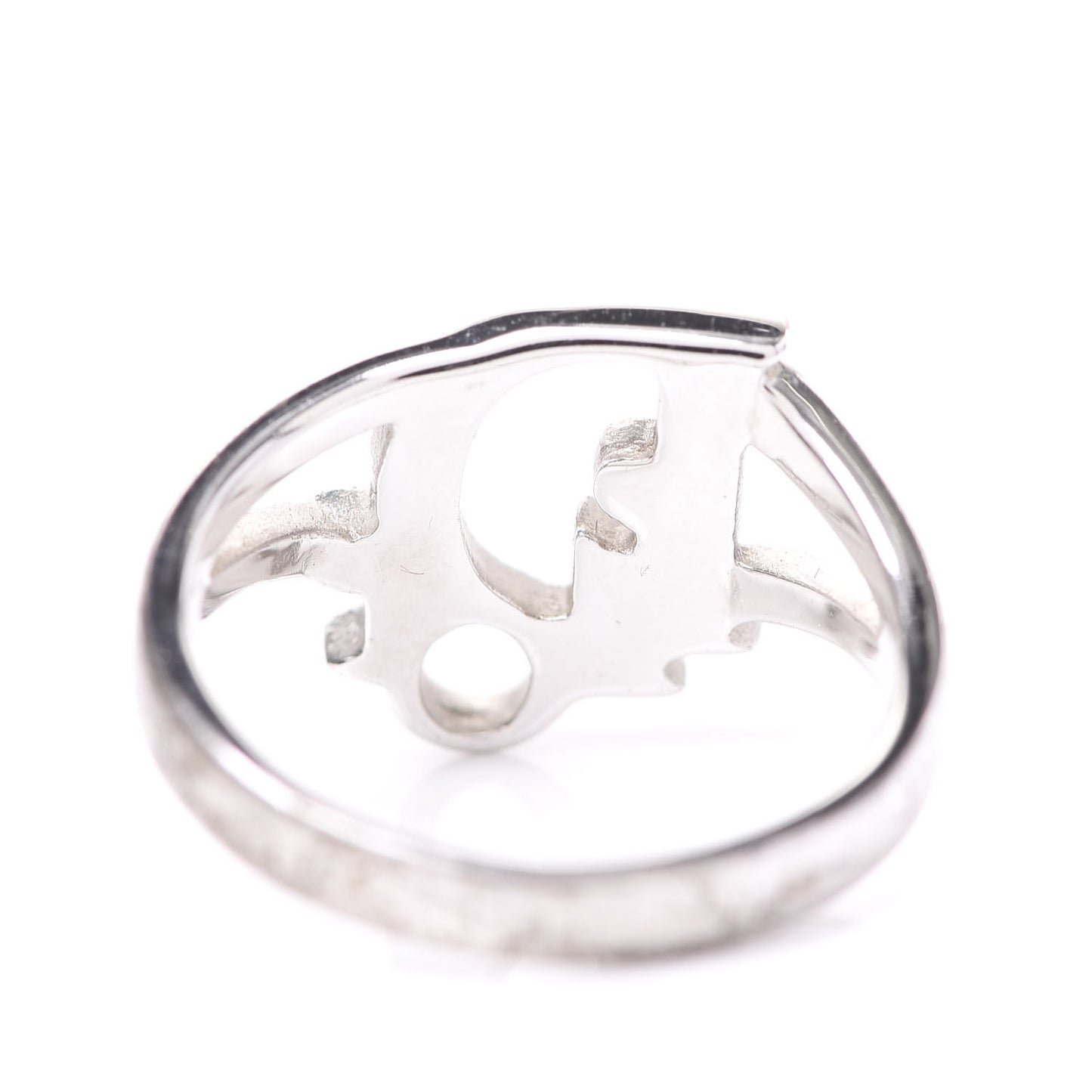 Crystal Logo Ring 5 Silver