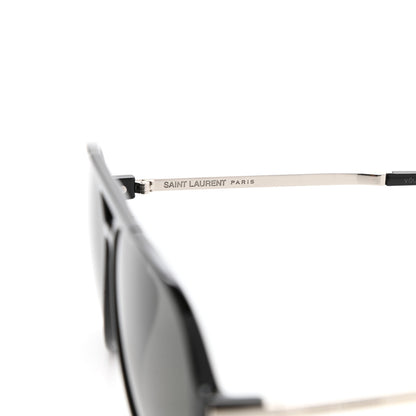 Saint Laurent Aviator Classic 11 Slim Sunglasses Black 6 of 7