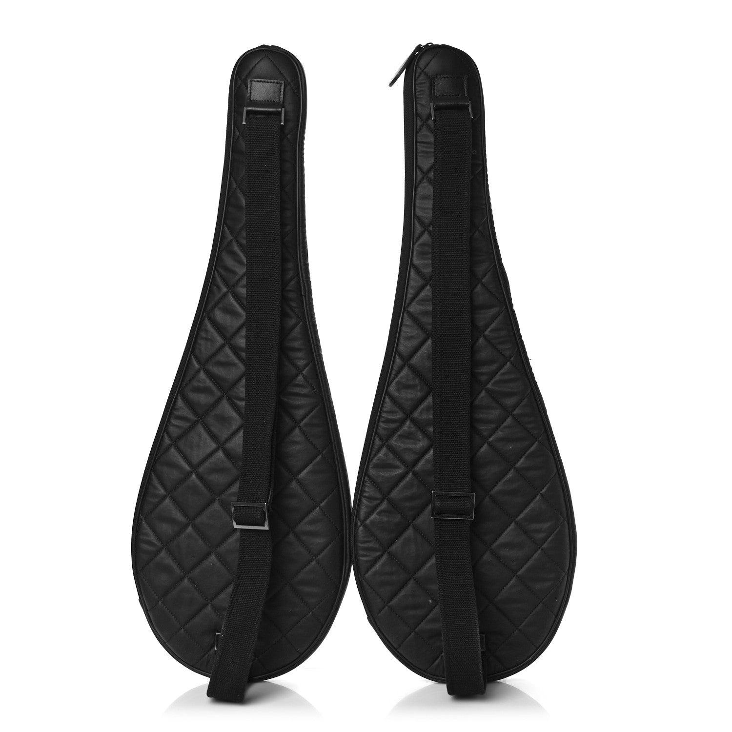 Chanel Badminton Racquet and Nylon Quilted Cover Set Black 9 of 18
