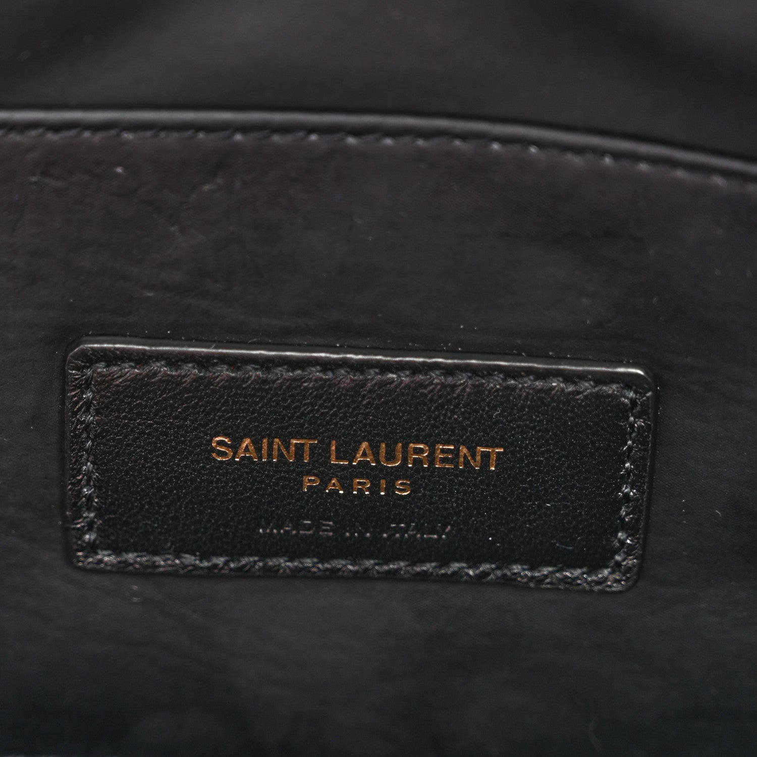 Saint Laurent Lambskin Quilted Lolita Cosmetic Pouch Black 6 of 7