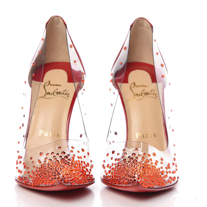 Christian Louboutin PVC Patent Degrastrass 100 Pumps 36 Red 2 of 9