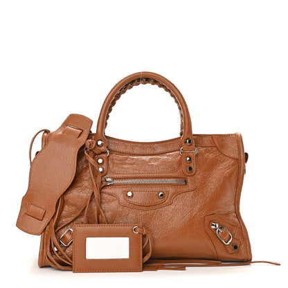 Balenciaga Agneau Classic Silver Hardware S City Camel 1 of 10
