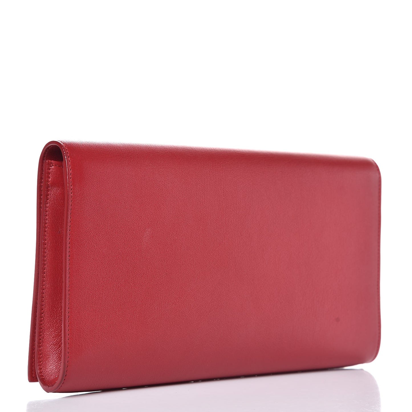 Calfskin Monogram Large Belle De Jour Clutch Red