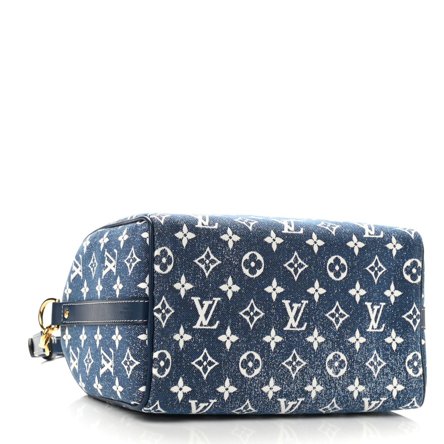 Louis Vuitton Monogram Jacquard Denim Speedy Bandouliere 25 Bleu 4 of 10