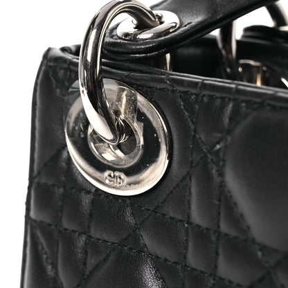 Christian Dior Lambskin Cannage Mini Lady Dior Black 17 of 21