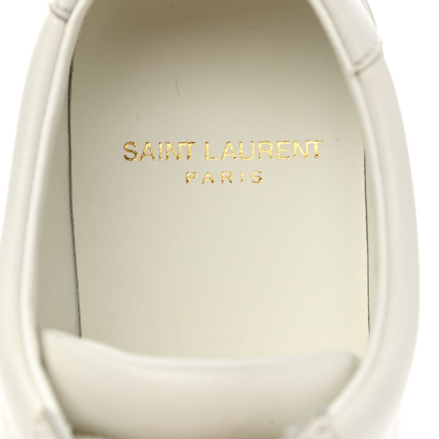 Saint Laurent Calfskin Andy Low Top Sneakers 36.5 Blanc Optique 7 of 8