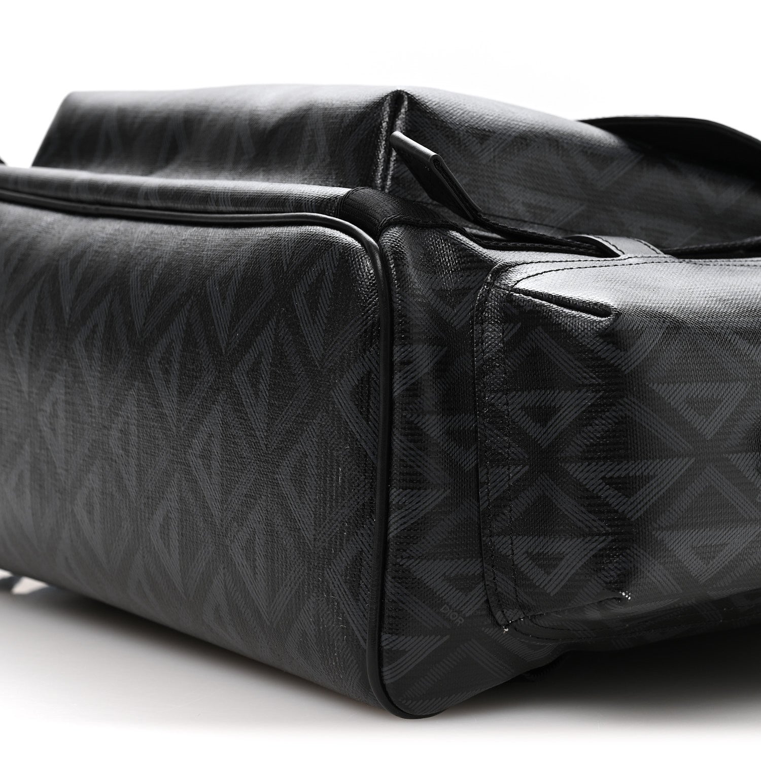 Christian Dior Canvas CD Diamond Hit The Road Backpack Black 10 of 10