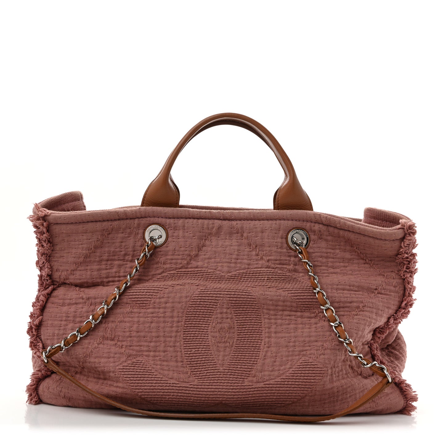 Canvas Large Double Face Tote Pink