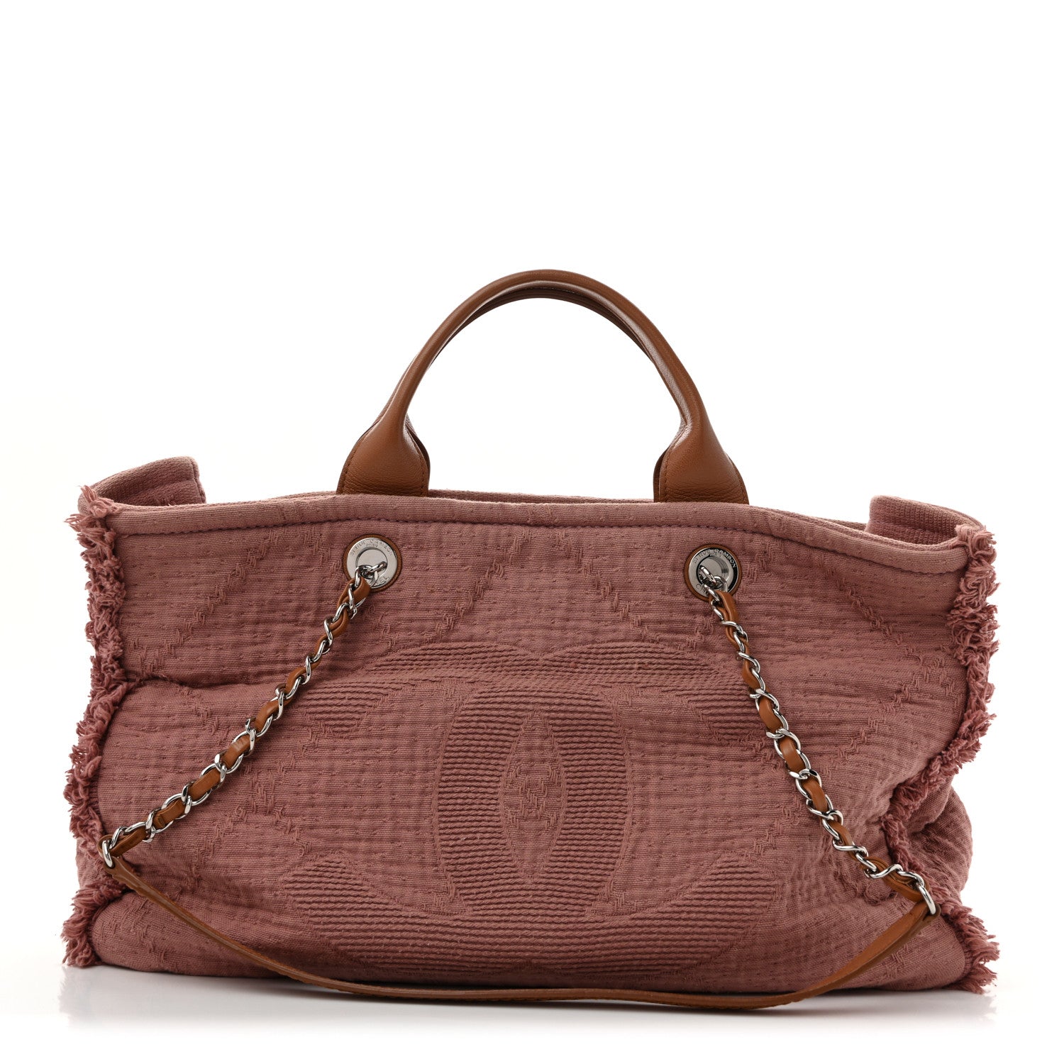 Chanel Canvas Large Double Face Tote Pink 1 of 12