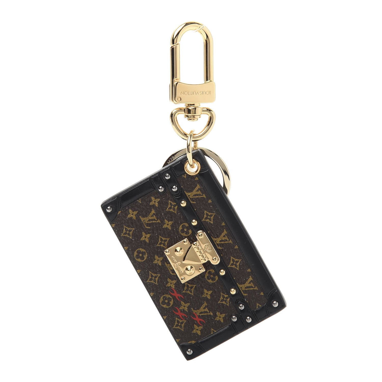 Louis Vuitton Petite Malle Bag Charm Key Holder Brown 1 of 6