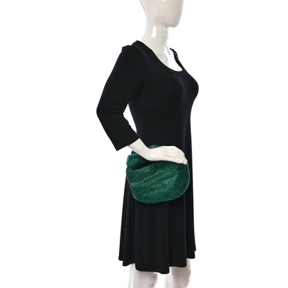 Bottega Veneta Crystal Embellished Satin Mini Hotfix Jodie Emerald 2 of 8