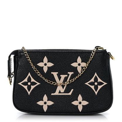 Louis Vuitton Empreinte Monogram Giant Mini Pochette Accessories Black 1 of 6