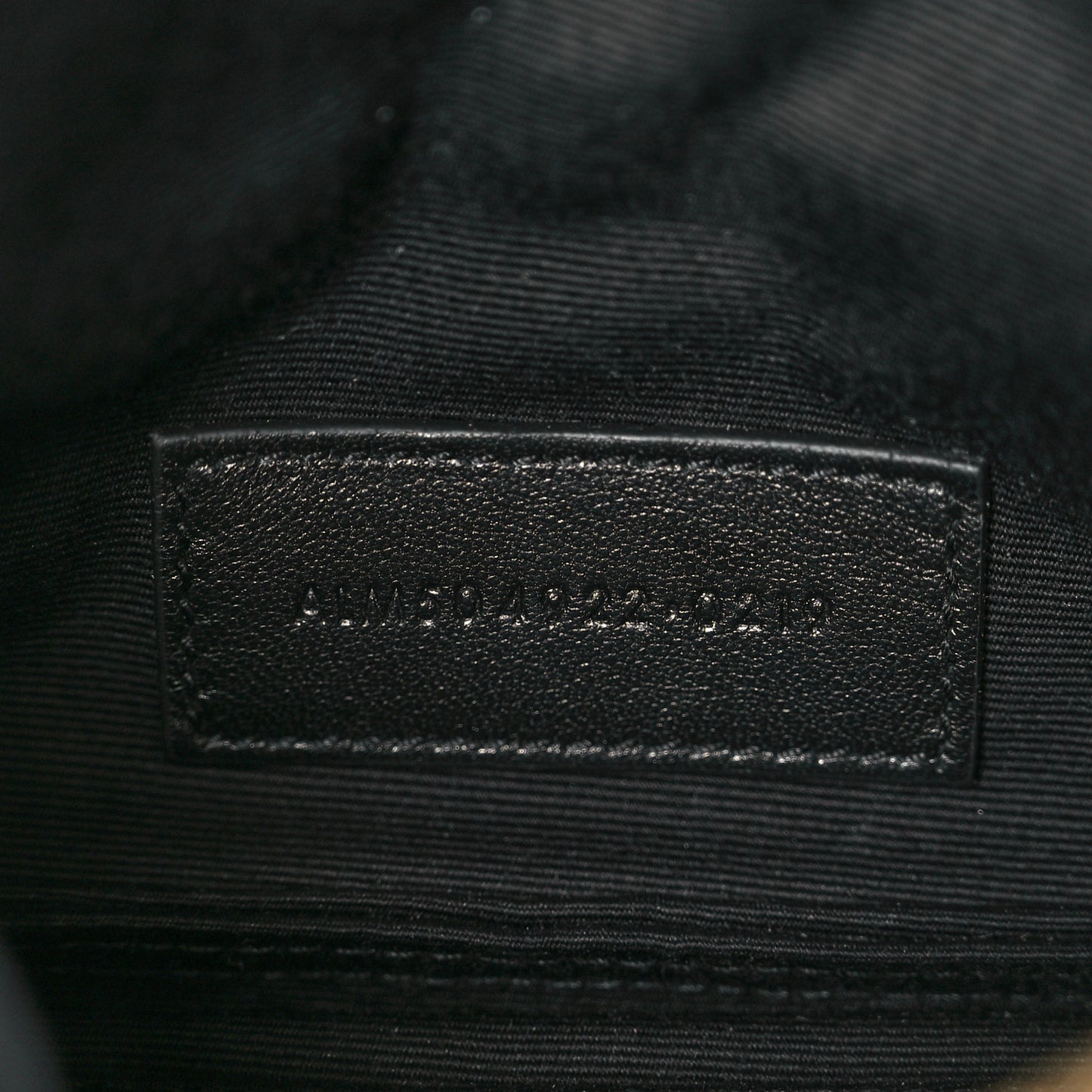 Grain De Poudre Chevron Monogram Bill Pouch Black