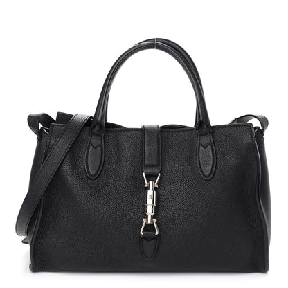 Gucci Soft Calfskin Small Jackie Top Handle Bag Black 1 of 9