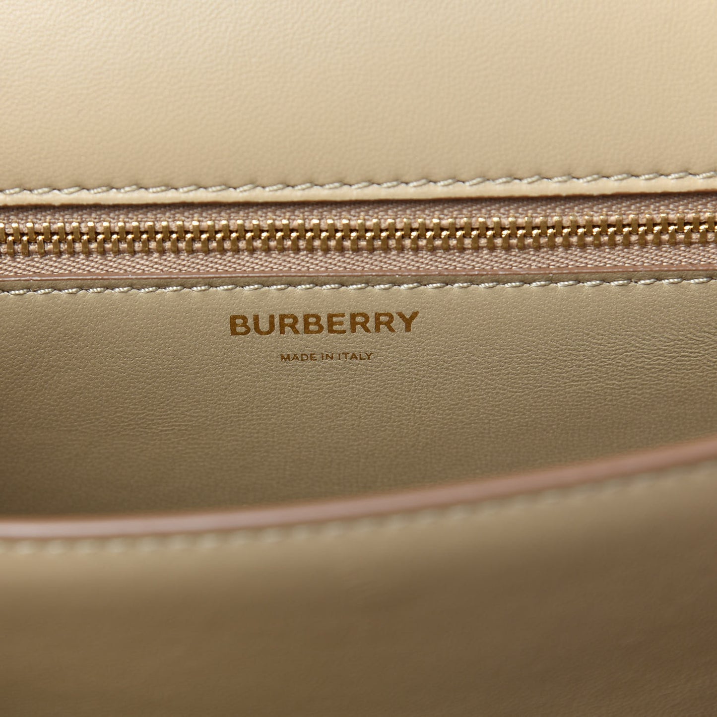 Calfskin Small TB Bag Archive Beige