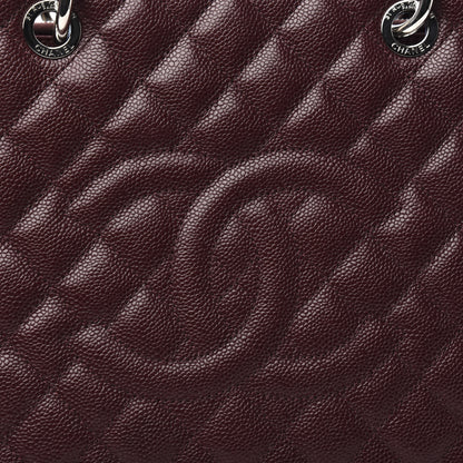 Chanel Caviar Quilted Grand Shopping Tote GST Dark Burgundy 10 of 10
