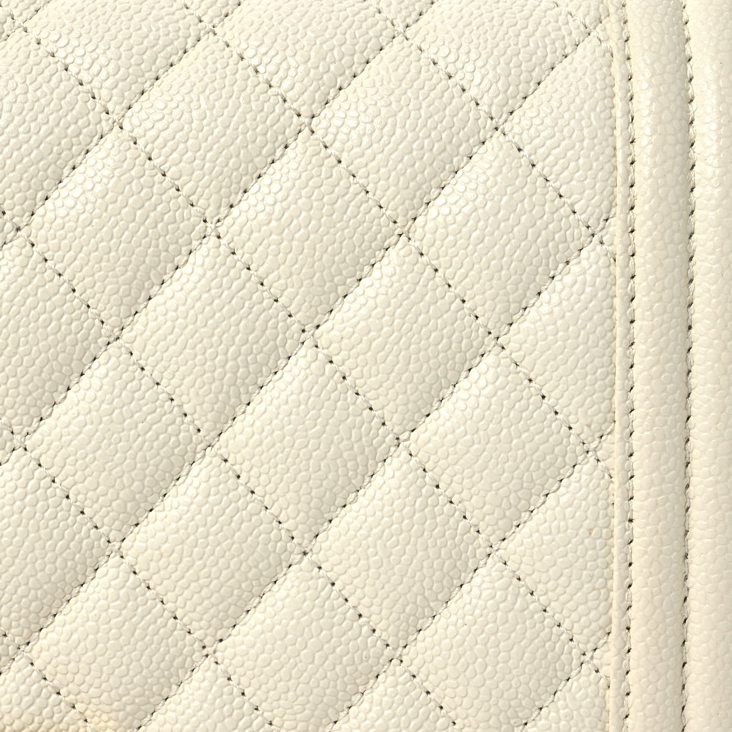 Chanel Caviar Quilted Medium Boy Flap White 8 of 11