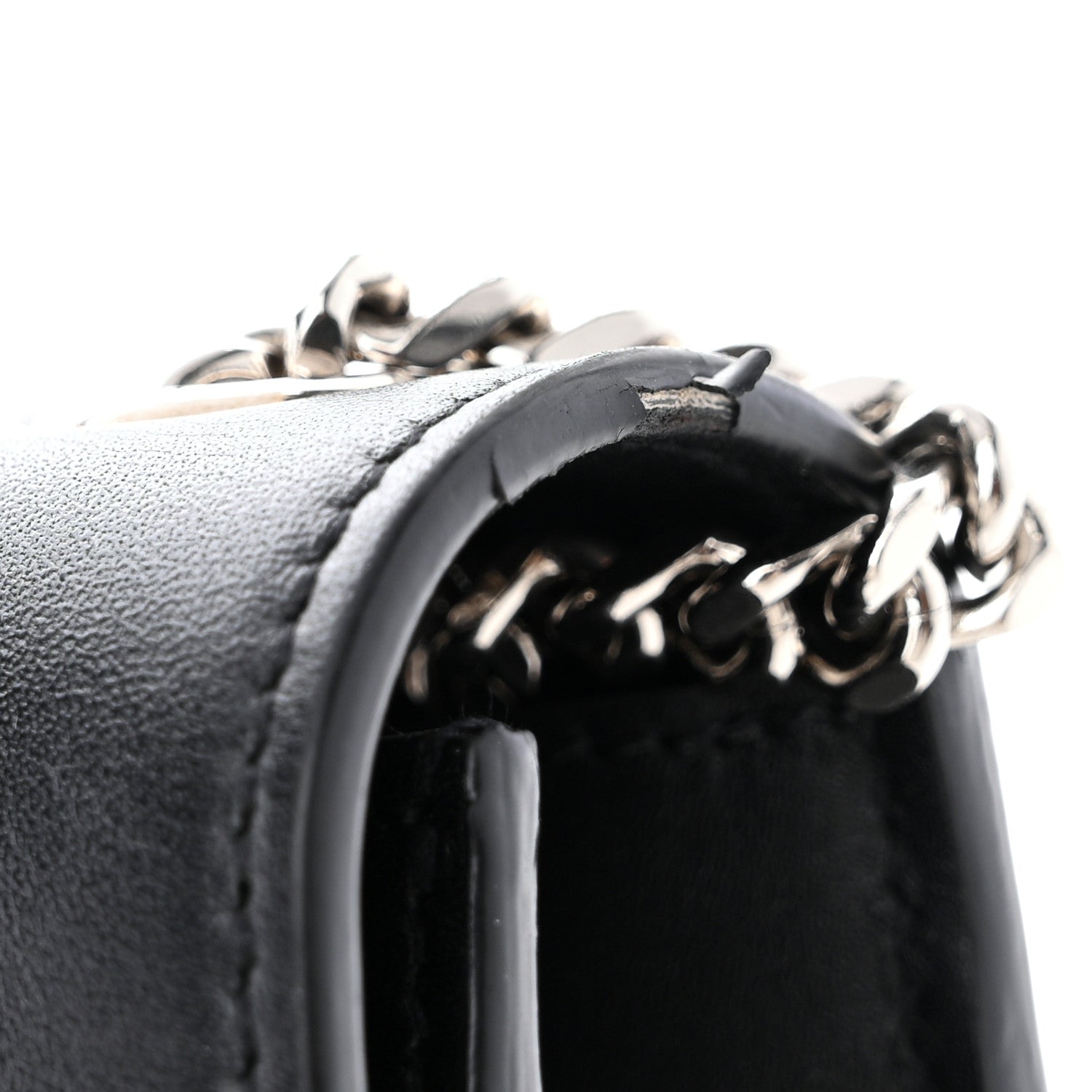 Saint Laurent Smooth Calfskin Medium Classic Monogram Kate Tassel Satchel Black 11 of 13