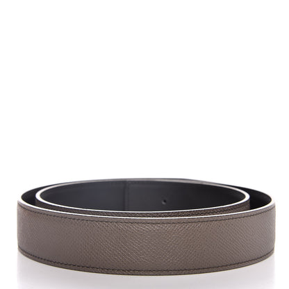 Hermes Epsom Swift 32mm Belt Strap 90 Etain Black 2 of 8