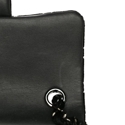 Chanel Velvet Quilted Mini Rectangular Flap So Black 12 of 15