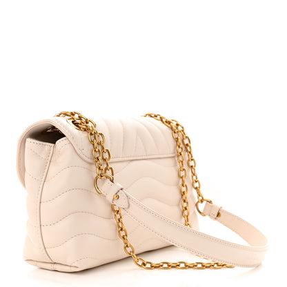 Louis Vuitton Calfskin LV New Wave Chain Bag Ivory 3 of 9