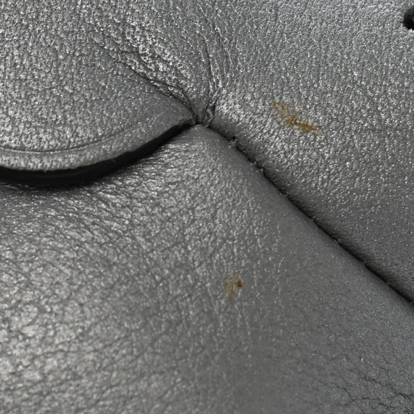 Calfskin Mouse Coin Pouch Bag Charm Key Holder Gunmetal
