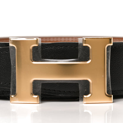 Hermes Box Togo 32mm H Belt 100 Black Gold 6 of 10