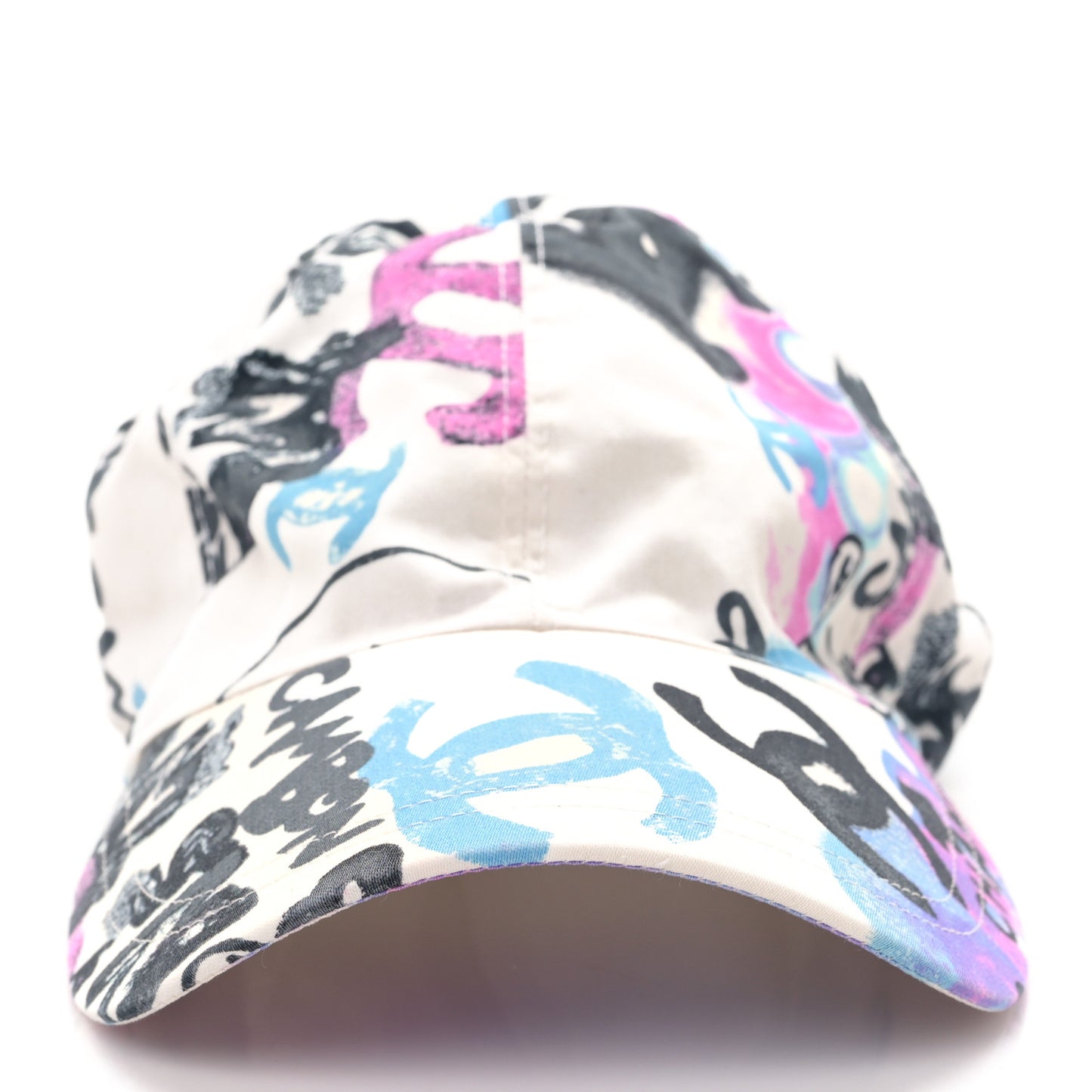 Canvas Printed Graffiti CC Cap Hat M Ivory Multicolor