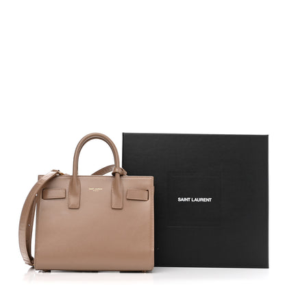 Saint Laurent Calfskin Nano Sac De Jour Dark Beige 12 of 13