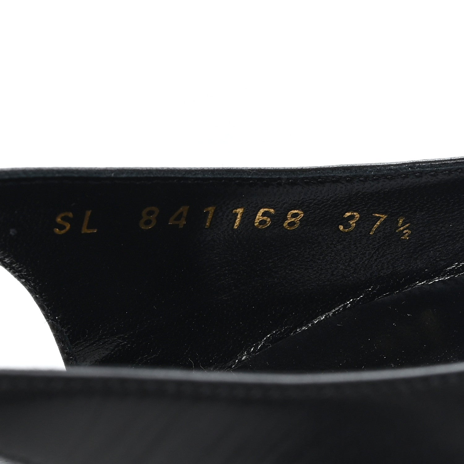 Saint Laurent Nappa Giannutri Vendome Slingback 50mm Pumps 37.5 Black 9 of 9