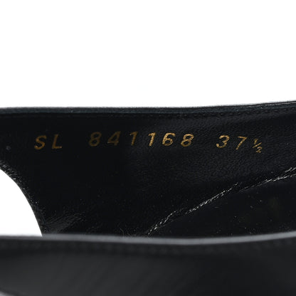 Saint Laurent Nappa Giannutri Vendome Slingback 50mm Pumps 37.5 Black 9 of 9