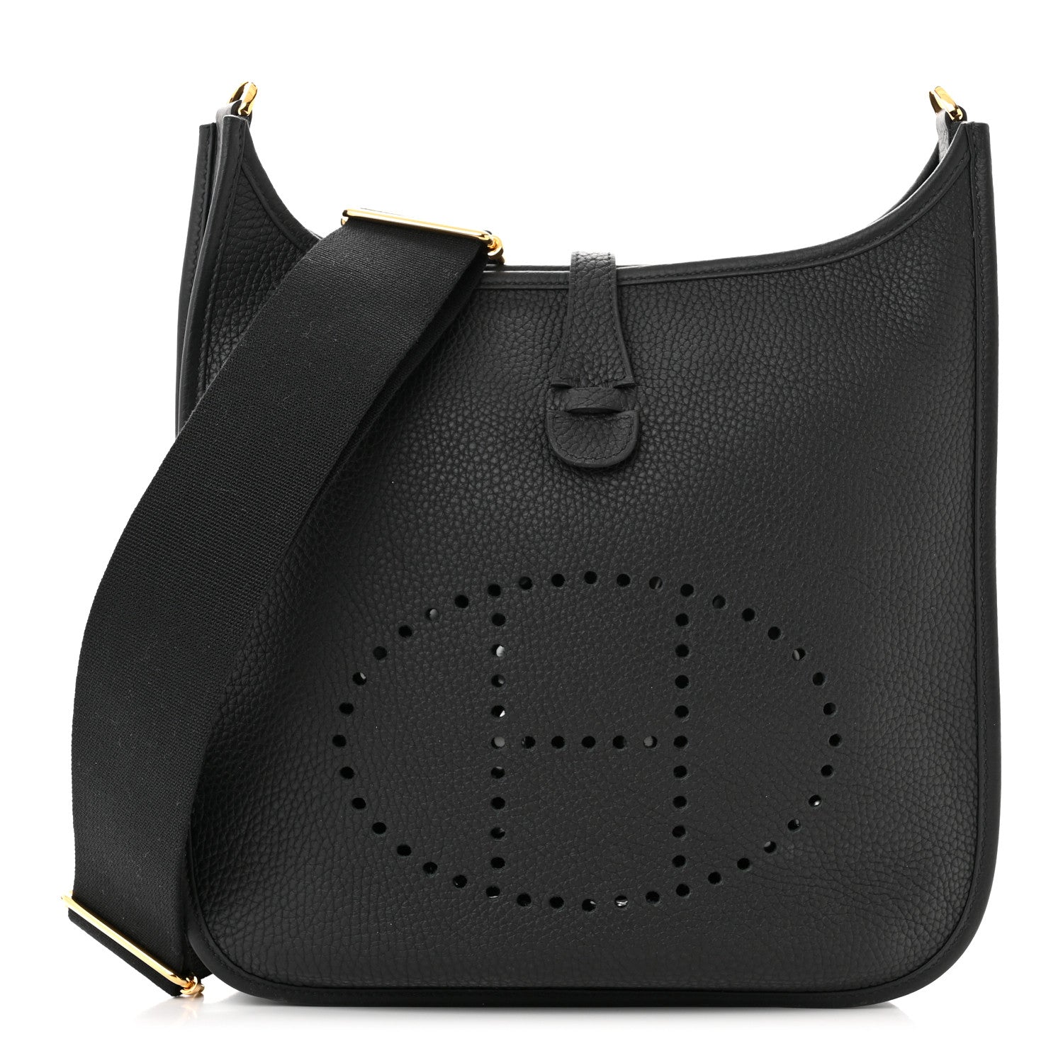 Hermes Taurillon Clemence Evelyne III PM Black 1 of 10