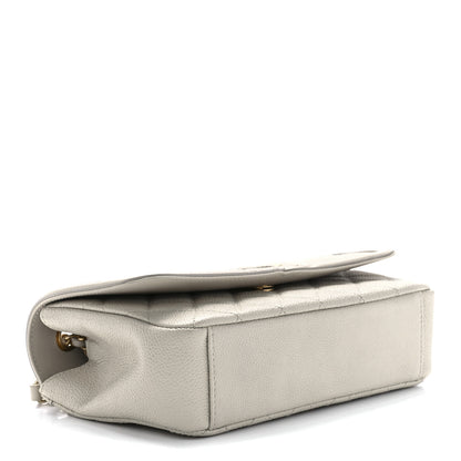 Chanel Caviar Quilted Small CC Filigree Flap Light Beige 4 of 11