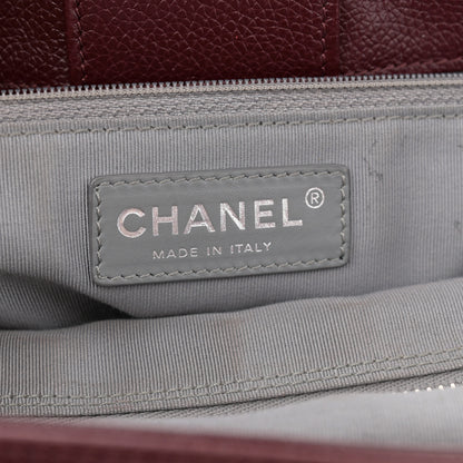 Chanel Calfskin Cerf Executive Shopper Tote Burgundy 7 of 15