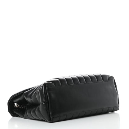 Saint Laurent Calfskin Y Quilted Monogram Medium Loulou Chain Satchel Black 5 of 15