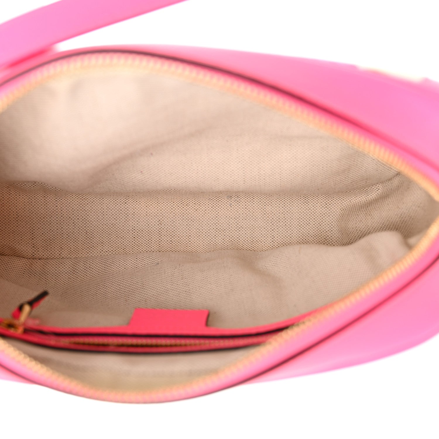 Gucci Canvas Flora Floral Shoulder Bag White Fuchsia Fluo 5 of 10