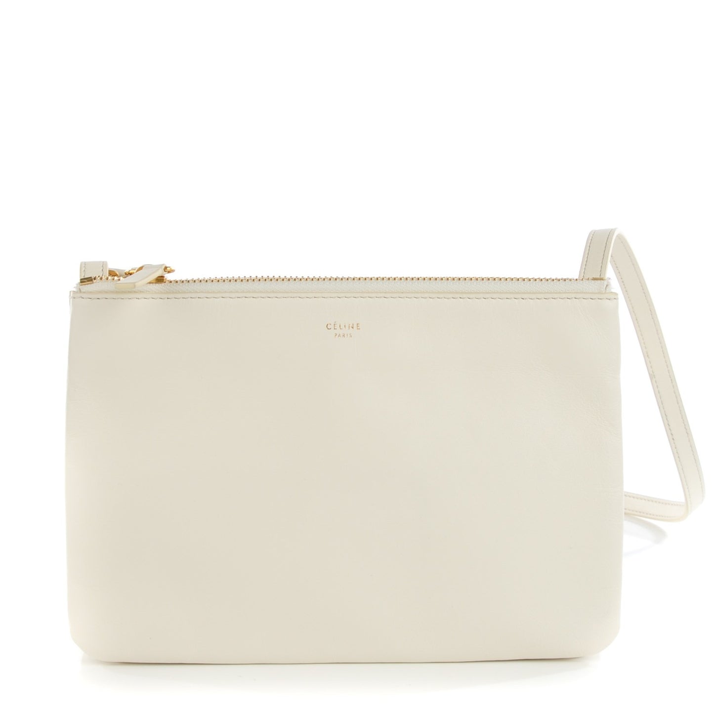 Lambskin Small Trio Crossbody Bag White
