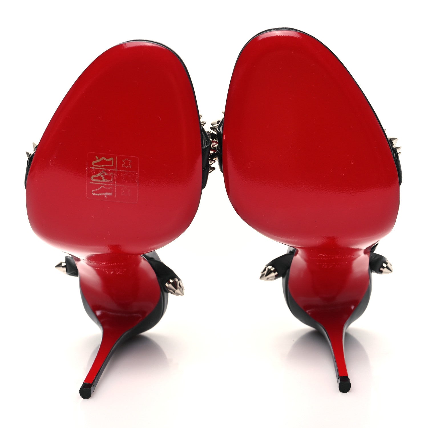 Christian Louboutin Nappa Spike Mafaldina 100 Sandals 37.5 Black 5 of 7