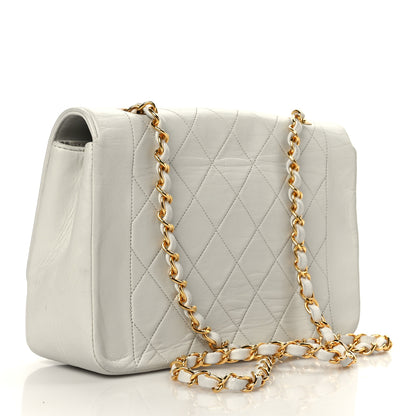 Chanel Lambskin Quilted Medium Single Flap White 3 of 9