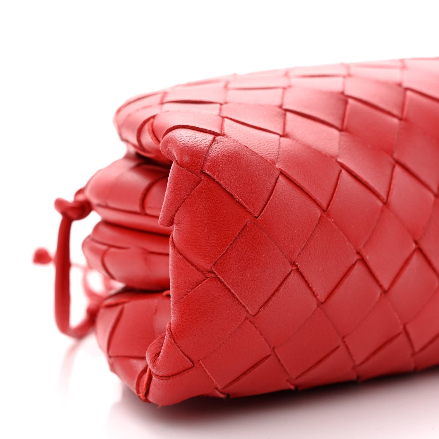 Bottega Veneta Nappa Intrecciato The Mini Pouch Bright Red 9 of 10